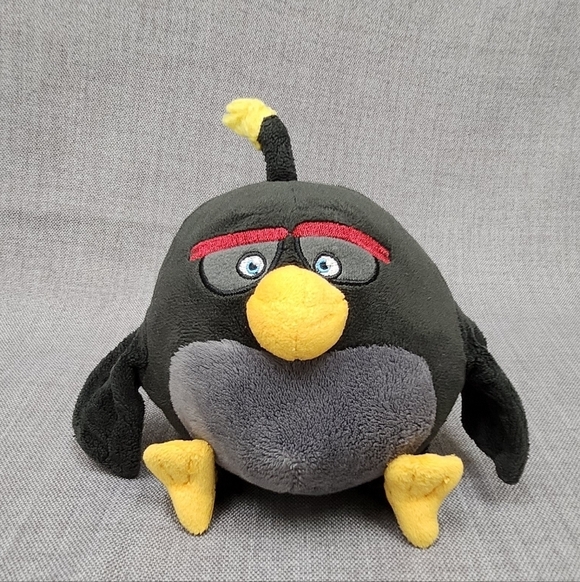 angry birds Other - 2016 Angry Birds Plush Movie Rovio Bomb Black Bird Plush w/ No Sound